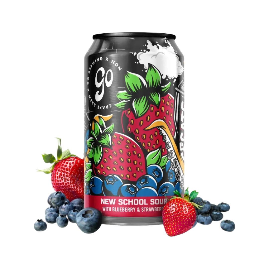 New School Sour w/ Blueberry & Strawberry