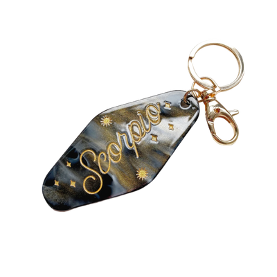 Zodiac Motel Keychain | Choose Your Own
